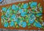 Blue Lemon! Flower Power Linen Teatowel Like NEW! Carousel 1