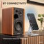 Active Bookshelf Speaker Set 120W BT Wood Carousel 19