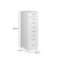 Office Cabinet 8 Drawer Drawers Storage Cabinets Steel Rack Home White Carousel 4