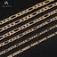 Gold filled Figaro chain 20inches 5mm Carousel 3