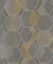 Wallpaper. CASSIUS - Yellow/Grey. #91282 Lot A. PTW. Carousel 1