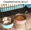 Stainless Steel Pet Cage Hanging Bowl Food Water Feeder Carousel 2