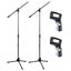 Artist MS017 2 Pack - Budget Black Boom Mic Stand & Mic Clips Carousel 1