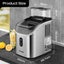 Ice Maker Machine Home Bar Square Cube Self Clean Carousel 10