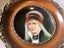 Antique Edwardian porcelain portrait in ornate wooden frame Carousel 4