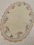 A lovely large linen hand embroidered Doily/table centre Carousel 1