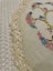 A lovely bright linen hand embroidered Doily/tray cloth Carousel 3