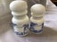 Vintage milk glass apothecary blue& white pair Belgium Carousel 3
