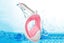 Full Face Snorkel Mask 180 Degree Panoramic View Anti-Fog and Leak Proof -Pink Carousel 3