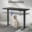 Levede Motorised Standing Desk Adjustable Sit Stand Cable Management 140X70cm Carousel 4