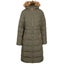 Trespass Womens Audrey Padded Faux Fur Hooded Jacket - Dark Vine - XXL Carousel 1