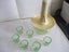 Vintage Glass Revolving Liquor Dispenser Pump w/ 6 Shot Glasses Carousel 3