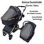 Preorder - Supra - 3 in 1 Stroller + Bassinet + Capsule Car Seat Combo with M... Carousel 14