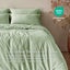 Serene 400TC Bamboo Cotton Sateen Duvet Cover Set Sage - Double Bed Carousel 2