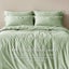 Serene 400TC Bamboo Cotton Sateen Duvet Cover Set Sage - Double Bed Carousel 3