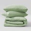 Serene 400TC Bamboo Cotton Sateen Duvet Cover Set Sage - Double Bed Carousel 7