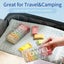 Disposable Compressed Towels Tablets 56Pcs Travel Wash Cloth Carousel 10