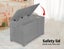 Levede Kids Toy Box Storage Chest Cabinet Container Clothes Organiser Grey Carousel 6