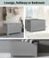 Levede Kids Toy Box Storage Chest Cabinet Container Clothes Organiser Grey Carousel 9
