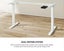 Electric Standing Desk Leg Frame Dual Motor White Carousel 8