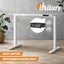 Electric Standing Desk Frame Only Dual Motor White Height Adjustable Carousel 1