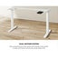 Electric Standing Desk Frame Only Dual Motor White Height Adjustable Carousel 8