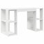 Desk With Storage White 130 X 50.5 X 75 Cm Engineered Wood Nlkakn Carousel 2