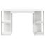 Desk With Storage White 130 X 50.5 X 75 Cm Engineered Wood Nlkakn Carousel 6