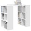 Desk With Shelf White 90 X 50 X 75 Cm Engineered Wood Nlkpbl Carousel 4