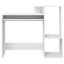 Desk With Shelf White 106 X 40 X 88.5 Cm Engineered Wood Nlkall Carousel 7
