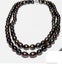 2 Strands 8 x 9mm Copper Brown Oval FW Cultured Pearl 19" Necklace Carousel 6