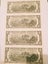 4 Consecutive Serial Number $2 Notes Two Dollar Bills uncirculated Crisp 2009 Carousel 2