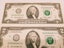 4 Consecutive Serial Number $2 Notes Two Dollar Bills uncirculated Crisp 2009 Carousel 7