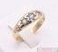 9ct Yellow Gold 3 Stone Topaz Dome Vintage Style Ring November Birthstone 2.80g Carousel 2