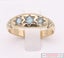 9ct Yellow Gold 3 Stone Topaz Dome Vintage Style Ring November Birthstone 2.80g Carousel 1