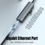 iLead 6 in 2 USB Hub with USB-C USB-A Multiport Adapter RJ45 1000M Ethernet Port Carousel 5