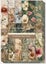 - A5 - Paper/Card Stock - Vintage Floral Nature - 12pcs - 140gsm Carousel 1