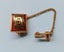 Vintage Zonta International 10ct Gold Carnelian lapel pin Carousel 1