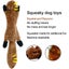 Stuffingless Plush Squeaky Dog Chew Toy Pet Squeak Toy Carousel 3