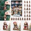 24PCS Jesus Pendant Christmas Advent Calendar 2D Acrylic Countdown Pendant Carousel 3