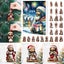 24PCS Jesus Pendant Christmas Advent Calendar 2D Acrylic 24 Countdown Pendant Carousel 1