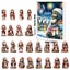 24PCS Jesus Pendant Christmas Advent Calendar 2D Acrylic 24 Countdown Pendant Carousel 2