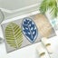 Hod Health & Home Green Leaves Non-Slip Microfibre Soft Bath Mat Carousel 3