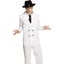 Gangster Costume Adult White Pinstriped Mob Boss Suit Carousel 1