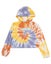 Santa Cruz SC Tropic Strip Front Girls Hoodie Carousel 1