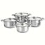 NNETM Premium 8-Piece Stainless Steel Pot Set - Heavy-Duty Carousel 1