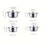 NNETM Premium 8-Piece Stainless Steel Pot Set - Heavy-Duty Carousel 3