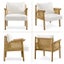 Boucle Upholstered Accent Chair Lounge Chair Carousel 8
