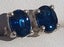 Hand Hammered Natural 2/1.34CTW Kashmir sapphire Vvs2 earring studs Carousel 5