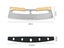 Pizza Cutter with PP Protective Cover, Pizza Cutter Rocker Blade, Wooden Rocker Carousel 3